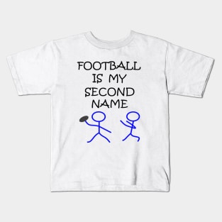 Stick Figure Football Kids T-Shirt